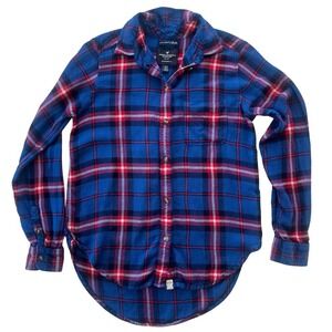 American Eagle Ahh-Mazingly Soft Boyfriend Fit Cabincore Flannel Shirt Size XS